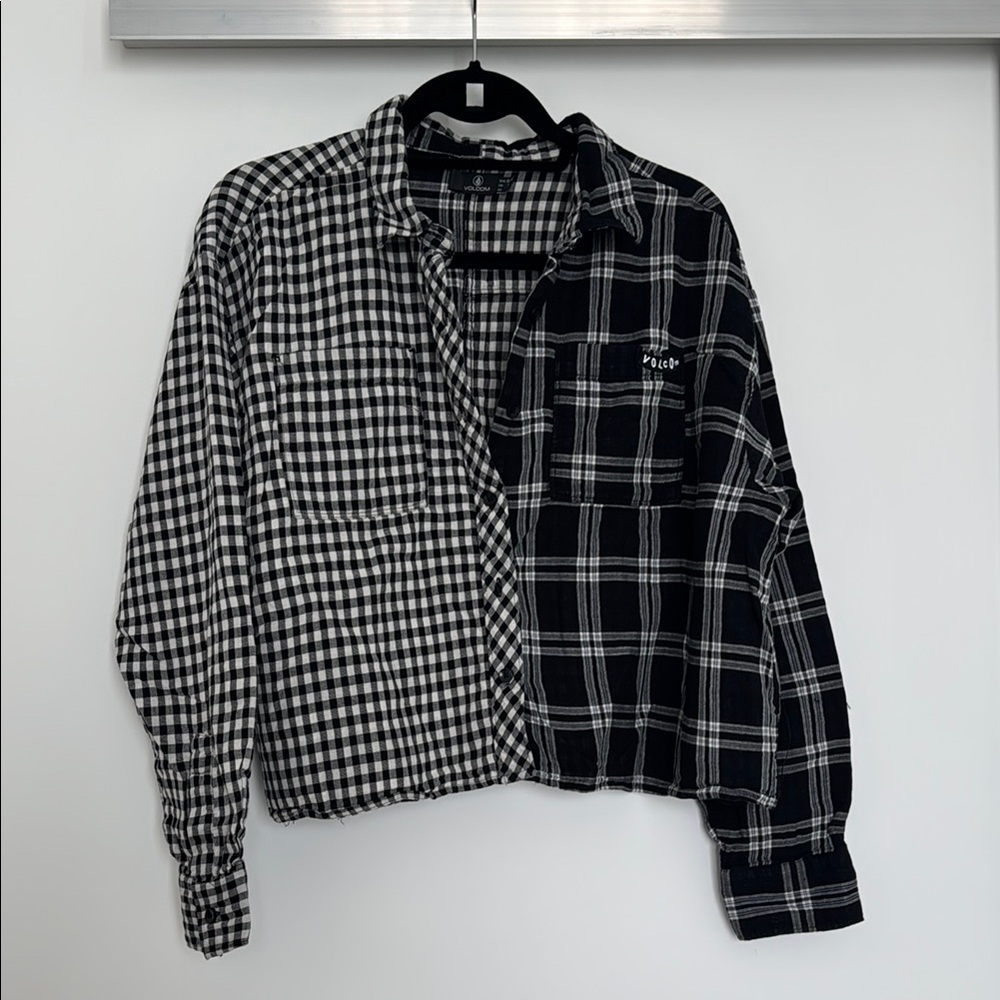 Volcom Monochrome Plaid Shirt